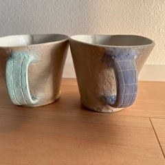 やちむんマグカップペアでの画像