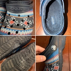 冬用19cm3足セット　スノーブーツ、ムートンブーツ、クロックス
の画像