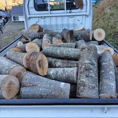 広葉樹、ケヤキ、サクラ玉切り軽トラ配達。の画像