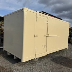 ジモティー限定販売！アウトレット！格安！断熱材入り！バイクガレージ！使い勝手抜群！倉庫物置用 3トン保冷ロングワイドコンテナの画像