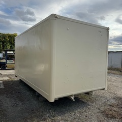ジモティー限定販売！アウトレット！格安！断熱材入り！バイクガレージ！使い勝手抜群！倉庫物置用 3トン保冷ロングワイドコンテナの画像