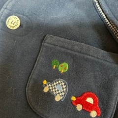 ファミリア✳︎ベロア風ベビーコート80の画像