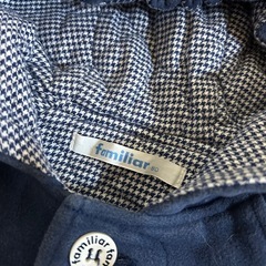 ファミリア✳︎ベロア風ベビーコート80の画像