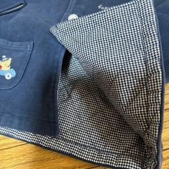 ファミリア✳︎ベロア風ベビーコート80の画像