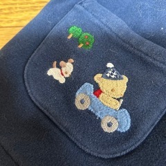 ファミリア✳︎ベロア風ベビーコート80の画像