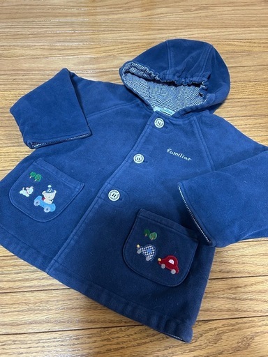 ファミリア✳︎ベロア風ベビーコート80 (hato) 浦和美園のベビー用品