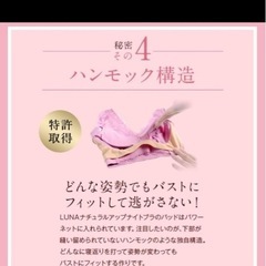 LUNAナチュラルアップナイトブラ   3枚セットの画像