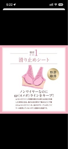 LUNAナチュラルアップナイトブラ 3枚セット