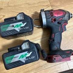 問い合わせ多数HITACHI インパクトドライバー　BSL35A18バッテリーセット　の画像
