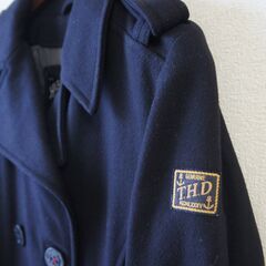 【着用数回・美品・レディス】 TOMMY HILFIGER ピーコート ダブルブレスト チェスター 紺色の画像