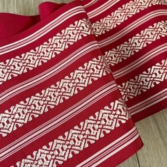 博多織 半幅帯赤の画像