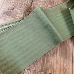 博多織 半幅帯  黄緑の画像