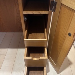 鏡台　ドレッサー　木製　鏡　ライトの画像