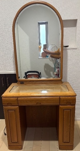 鏡台ドレッサー木製鏡ライト (村上拓也) 矢切の寝具《その他》の中古