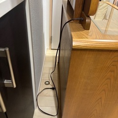 鏡台　ドレッサー　木製　鏡　ライトの画像