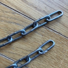 チェーン 6本セット (サイズ違い)リングサイズ(4mm×32mm)の画像