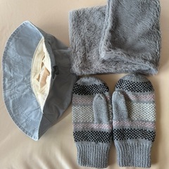 マフラー+手袋+キャップの画像