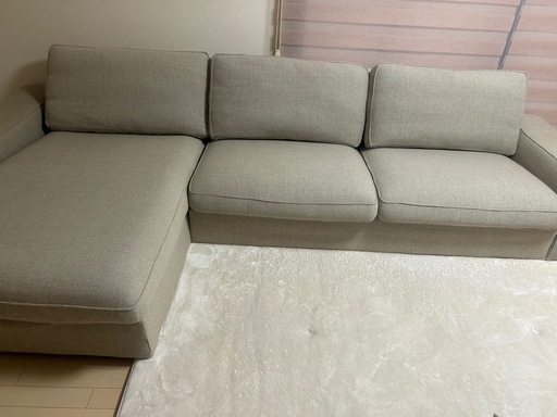 IKEA 3人掛けソファ 寝椅子付き