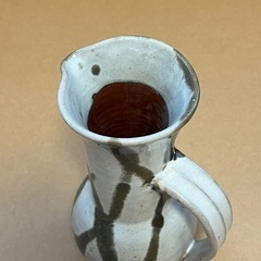 【美濃焼】取手付き花瓶  フラワーベース 陶器の画像