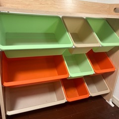 【受け渡し者決定】子ども　おもちゃ収納　カラーボックスの画像