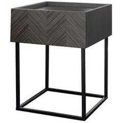 ナイトテーブル サイドテーブル 収納付き 角型 ホテルライク 北欧 完成品の画像