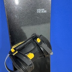 THM TEAM スノーボード&ビンディング　ブラック/イエロー 長さ153cmの画像