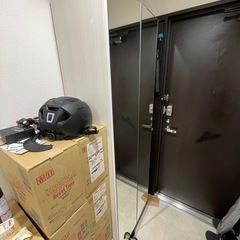 シューズボックス　両開き全面鏡仕上げ　の画像