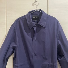 NIKO AND... ネイビー ステンカラーコート 【サイズ3】の画像