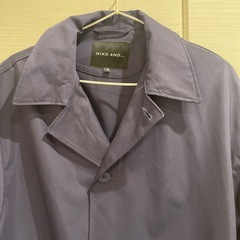 NIKO AND... ネイビー ステンカラーコート 【サイズ3】の画像