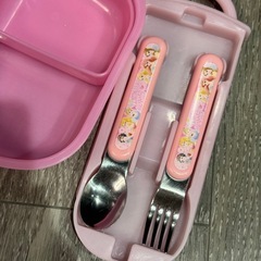 プリンセス　弁当箱、スプーンフォークセットの画像