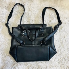 2WAY合皮ソフトレザーリュック・ショルダーバッグ美品の画像