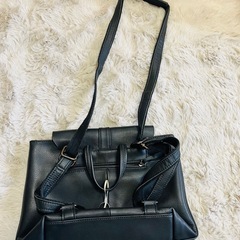 2WAY合皮ソフトレザーリュック・ショルダーバッグ美品の画像