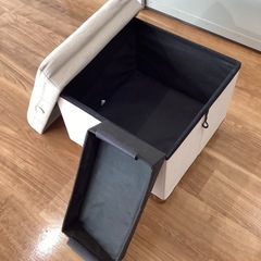 収納付スツール【町田市再生家具】1216 Aの画像