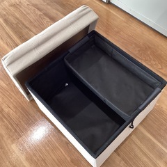 収納付スツール【町田市再生家具】1216 Aの画像