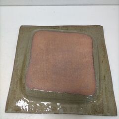 信楽焼 へちもん 白刷毛目 角大皿 約27cm 日本製 和食器 陶器 角皿 盛皿 盛り付け皿 刺身皿 焼き物皿 和モダン 未使用 保管品　251216-1Aの画像