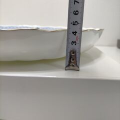 NARUMI ナルミ ボーンチャイナ 大皿 30cm プレート 金彩 花柄 箱付き 日本製 来客用 記念品　251216-2Tの画像