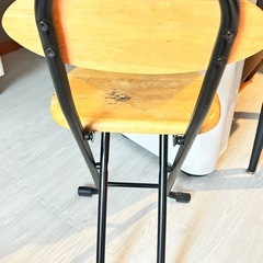 チェア　折りたたみ　ダイニングチェアの画像