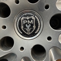 レアマイスター? グラッパ?　PREMIX 19インチ アルミホイール 19×8J 4本通し PCD114.3 5穴　スタッドレスはおまけの画像