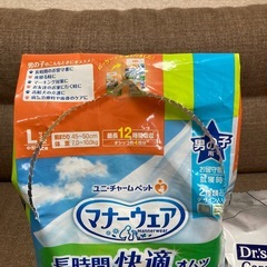 犬用オムツとドッグフードの画像