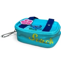 ディズニーストア購入 スクバプラッシュキーチェーン スティッチ 美品の画像