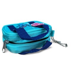 ディズニーストア購入 スクバプラッシュキーチェーン スティッチ 美品の画像