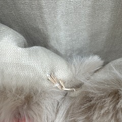 ファー付きストールの画像