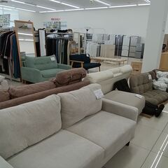 ★リユースのサカイ日立店★HJ8642  ソファ ホワイト H80×D72×W161 クリーニング済み の画像