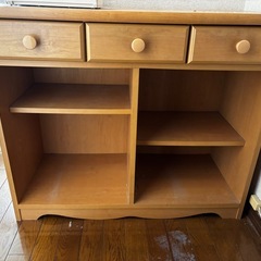 電話台　収納棚の画像