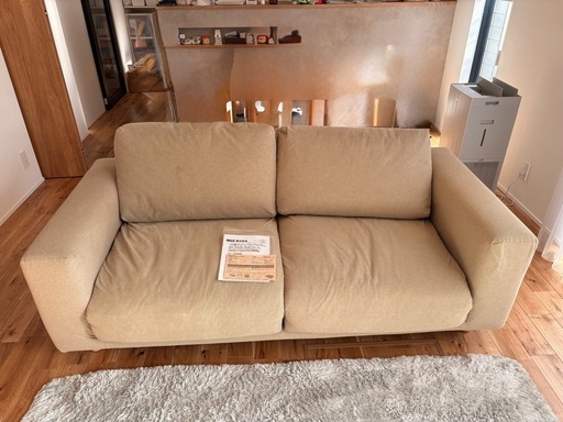 【美品】無印良品／ソファ／フェザーポケットコイル／2.5シーター ソファ本体・2．5シーター・フェザー・ポケットコイル | 無印良品