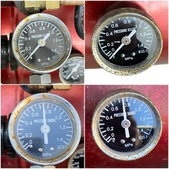 ○動作品■エアコンプレッサー 常圧 一般圧 100V エアーツール コード式 タンク容量12L 藤原産業 SR-101N 中古品■ジモティ姫路の画像