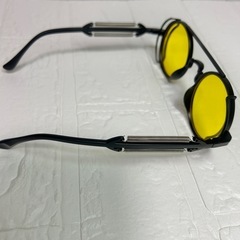 スチームパンク　サングラス　色付き　伊達メガネ　丸眼鏡の画像