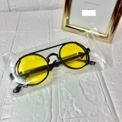 スチームパンク　サングラス　色付き　伊達メガネ　丸眼鏡の画像