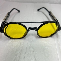 スチームパンク　サングラス　色付き　伊達メガネ　丸眼鏡の画像