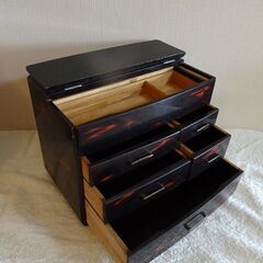 112 レトロな和裁縫箱の画像